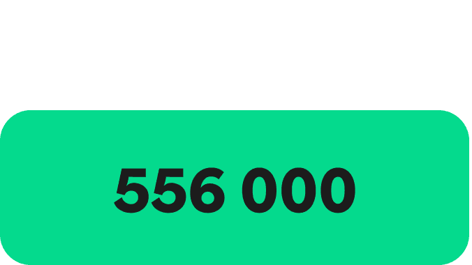 A Green icon showcasing a large Green circle and two smaller ones on the either side, in a diagonal format. The words 229 thousand are written in the centre.